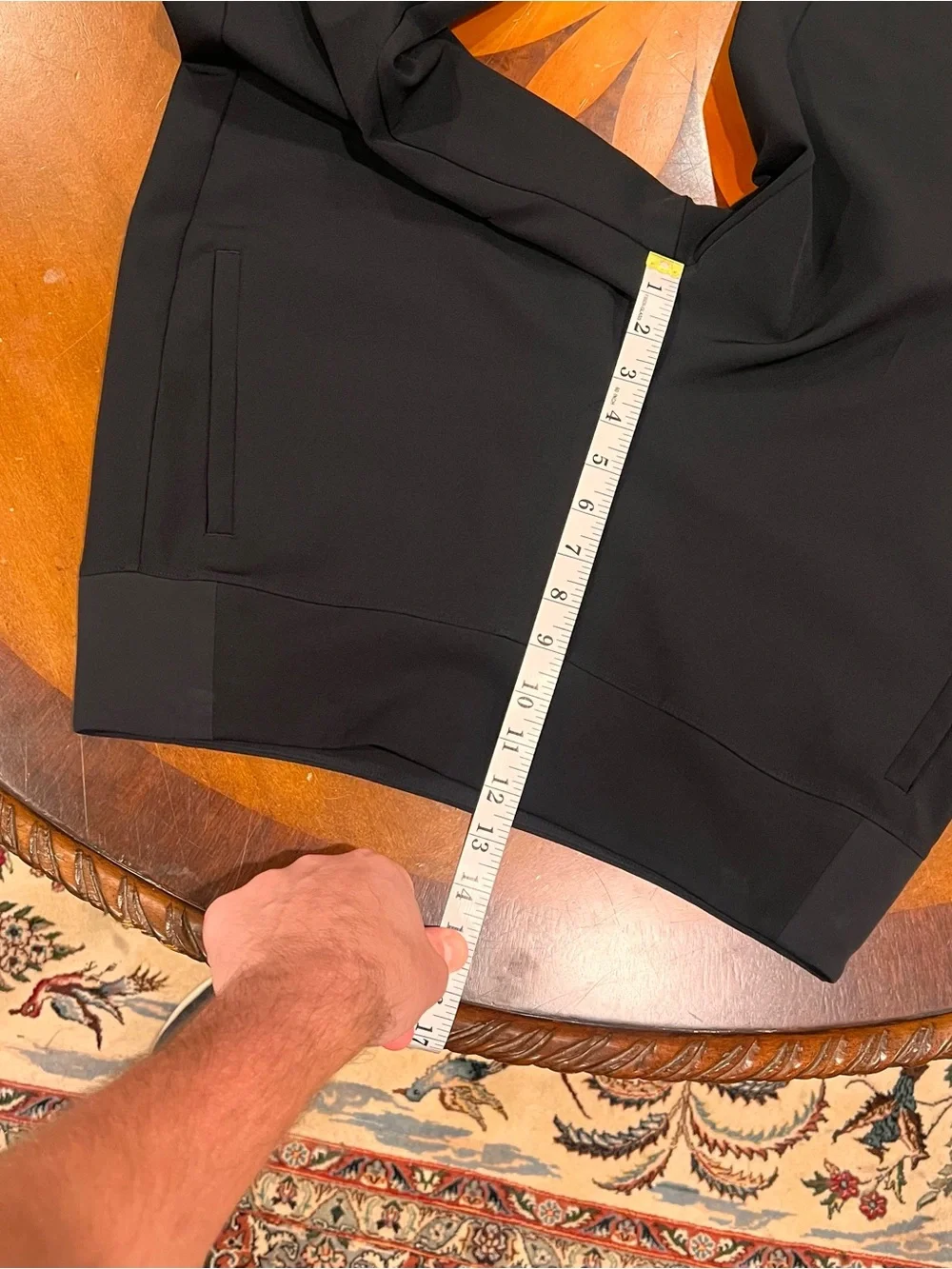 Athleta Endless High Rise Pant Black 12 Tapered Straight Leg Semi-Fitted Travel - Picture 12 of 16